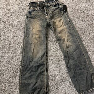 True Religion Relaxed Fit Faded Blue Jeans